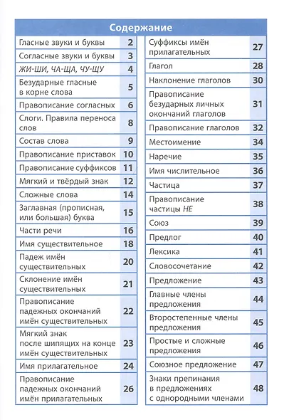Русский язык. 1- 4 класс. Справочник в таблицах - фото 3