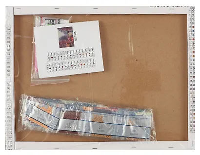 Алмазная мозаика (классическая) с подрамником, с полным заполнением "Дождливый город", 30 х 40 см - фото 4