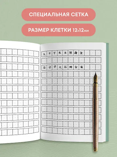 Тетрадь для иероглифов (Фудзи и сакура) - фото 5