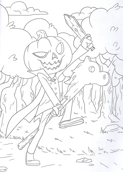 Монстрики и зомби. Не очень страшные раскраски - фото 3