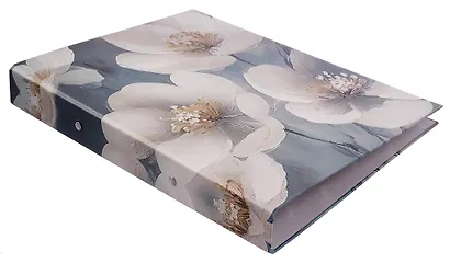 Папка 2 кольца А4 "Цветы на сером" - фото 2