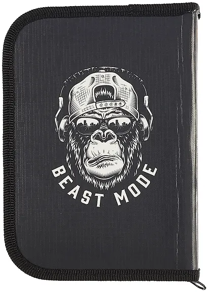 Пенал 1 отделение "Горилла" 19*13 см, молния - фото 2