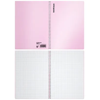 Тетрадь в клетку Erich Krause, Candy, А4, 80 листов, розовый перламутр - фото 3