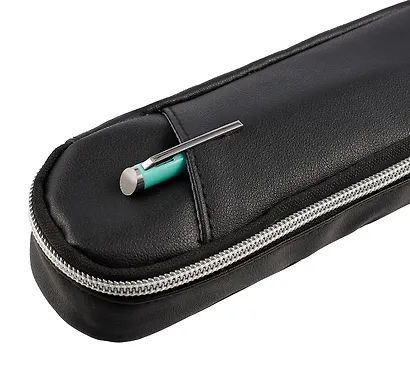 Пенал-косметичка 2 отделения, "Private" черный, 22*6*4 см - фото 3