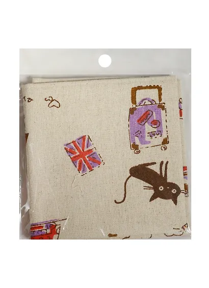 Отрез льна 48*48 см, в пакете с подвесом, Английские коты (11-00530-55) - фото 1