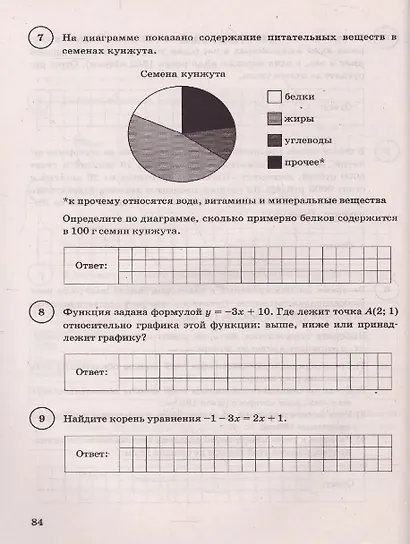 Математика. Всероссийская проверочная работа. 7 класс. Тииповые задания. 15 вариантов заданий. Подробные критерии оценивания. Ответы - фото 3
