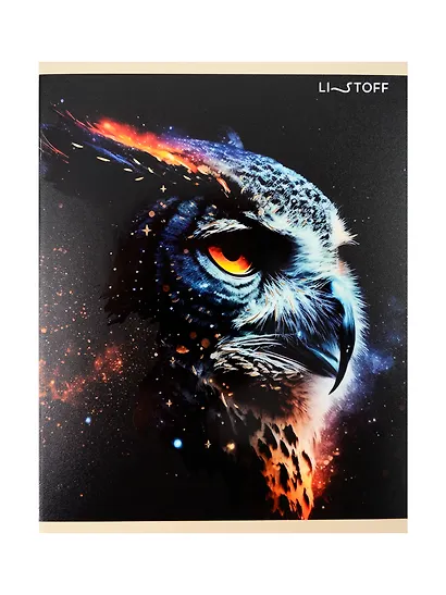 Тетрадь 48л кл. "Космические животные" мел.картон, твин-лак, тиснение фольгой Золото, ассорти - фото 6