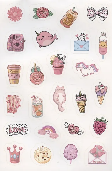 365 наклеек на каждый день. Для девочек - фото 3