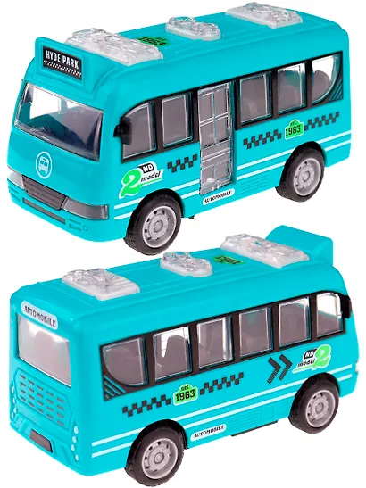 Игровой набор «Автобус со светофором», бирюзовый, Рыжий Кот - фото 3