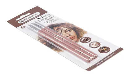 Карандаши угольные 03шт жженая умбра, блистер, ACMELIAE - фото 2