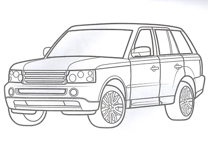 Мощные автомобили. Раскраска - фото 4