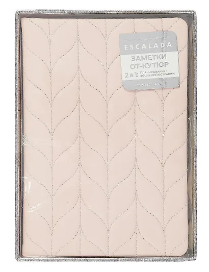 Ежедневник недат. А5 164л "Лайка" розовый,кожзам, тв.переплет, обл.поролон,стеганная строчка, офсет, ляссе, подар.карт.коробка - фото 9