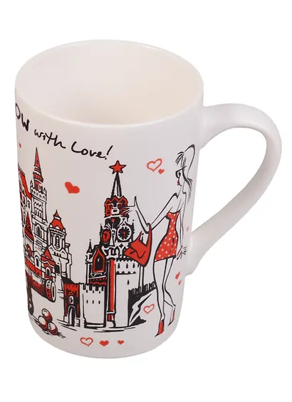 Кружка From Moscow with love (фарфор) (065-4-19-eng) - фото 1