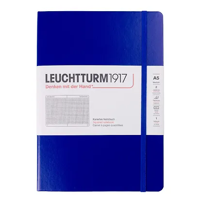 Книга для записей A5 125л лин. "Medium" тв.обл., чернильный, Leuchtturm1917 - фото 1