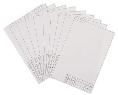 Папка для черчения А3, 10 листов, рамка вертикальная, 180г/м2, GoodMark - фото 3