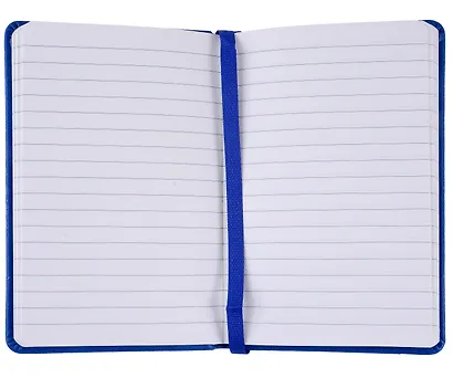 Записная книжка А6- 96л кл. "Joy Book. Синее озеро" иск.кожа, тонир.блок, скругл.углы, ляссе, резинка, карман на задн.форзаце - фото 4