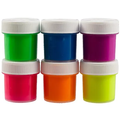 Краски акриловые 6цв 20мл "Хобби" флуоресцентные, к/к - фото 4