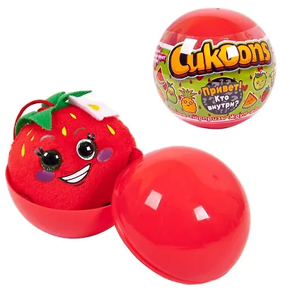 Игрушка, Фрукты Cukoons (мягконабивная), 7см в пластмассовом шаре SP0005 - фото 2