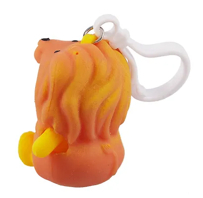 Брелок-мялка Котик кигуруми рыжий (PU) (6см) (12-2799-202405-M1) - фото 2