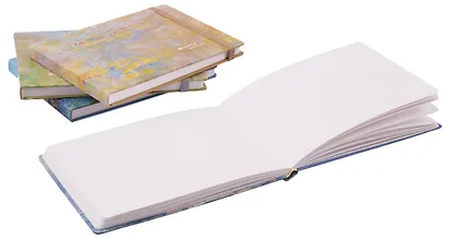 Скетчбук "К.Моне" 130*190, 30 листов, 240г/м2, твердая обложка, в ассортименте - фото 4