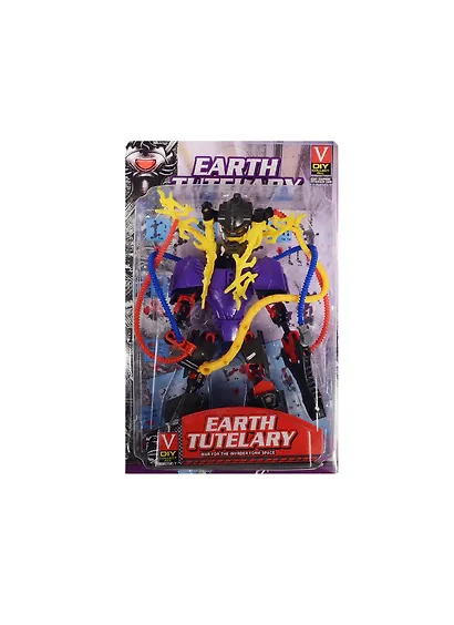 Робот трансформер Фиолетовый с желтым (блистер) (15-02276-2013-033A) - фото 1