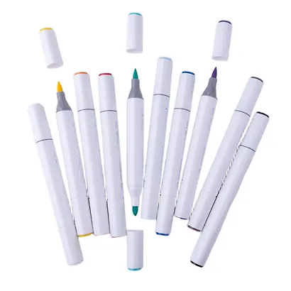 Маркеры акриловые 10цв "Сонет. Основные цвета" перо кисть/пуля, блистер, ЗХК - фото 2