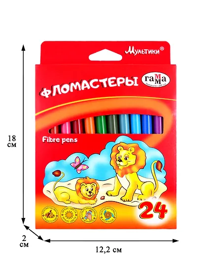 Фломастеры «Мультики» ГАММА, 24 цвета - фото 8