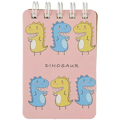 Блокнот А6 80л лин. 100*140 "Dinosaurs" на спирали, ассорти - фото 4