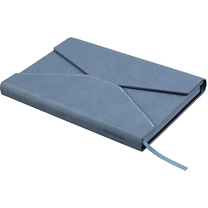 Ежедневник недатированный "Наппа", А5, 120 листов, сизо-синий - фото 2