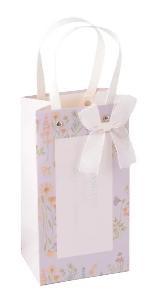 Пакет А6 12*24*10 "Полевые цветы" жен., бум.мат.ламинат - фото 1