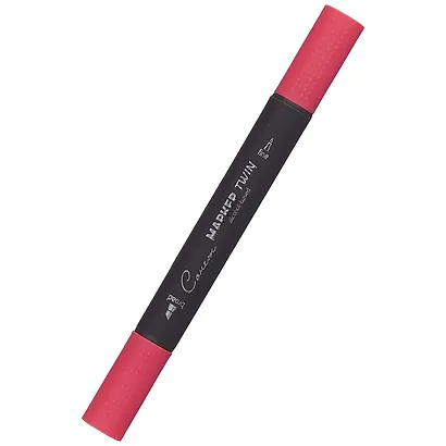 Маркер художественный "Сонет" глубокий красный, двухсторон., тонк. и широк.долото, Сонет - фото 1