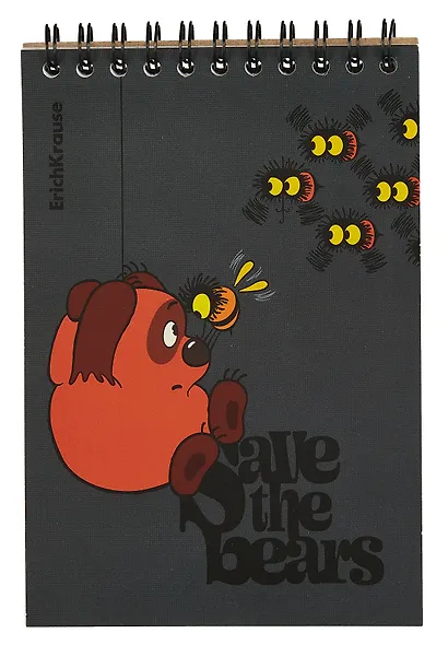 Блокнот А6 60л кл. "Винни-Пух" клетка, офсет 60г/м2, спираль, Erich Krause - фото 3