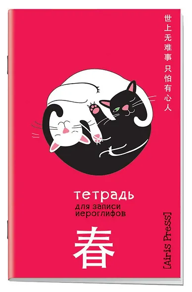 Тетрадь для записи иероглифов А6 32л "Инь и ян" клетка - фото 5
