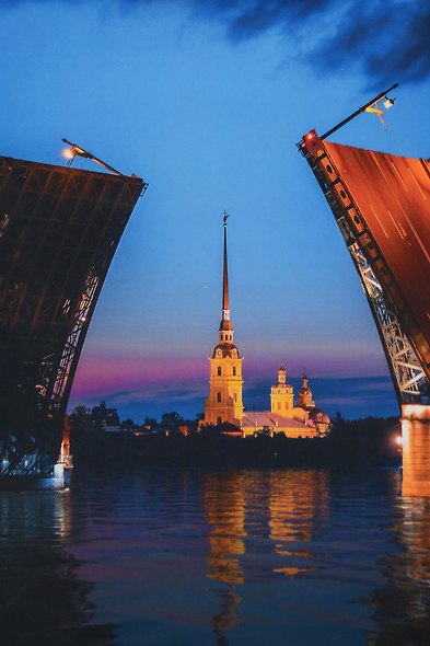 Пакет А5 23*18*10 СПб "Дворцовый мост, Петропавловская крепость" фото Михайлов А. бум.мат.ламинат - фото 3