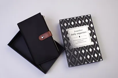 Ежедневник-органайзер недатированный, 96 страниц, коричневый - фото 2