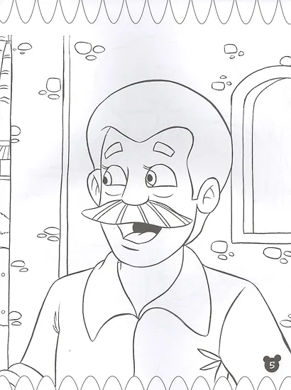 Мальчик с пальчик. Раскраска с наклейками - фото 4