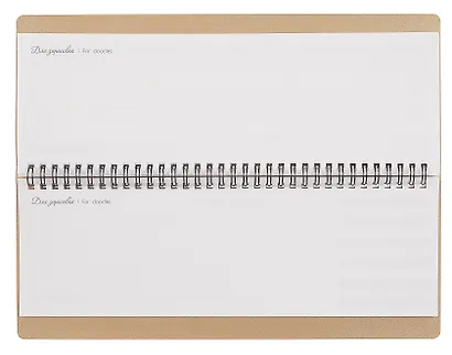 Планинг недат. 64л. "Наппа. Листья" кожзам, мягк.преплет, тиснение фольгой, офсет, полускр.евроспираль - фото 7