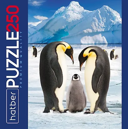 Пазл 250 элементов "Императорские пингвины" 280х400мм - фото 2