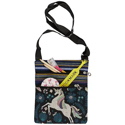 Сумка-шоппер на молнии Единорог (текстиль под гобелен) (23х20) (12-12611-356-LN-G2) - фото 3