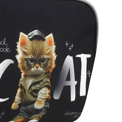 Ранец "Cat on black" 1 отделение 37*28*21см, 3 кармана, анатомическая спинка - фото 7