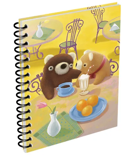 Блокнот А6 80л "Winnie" 3D пластик.обл., спираль, ассорти, инд.уп., IN FOLIO - фото 1