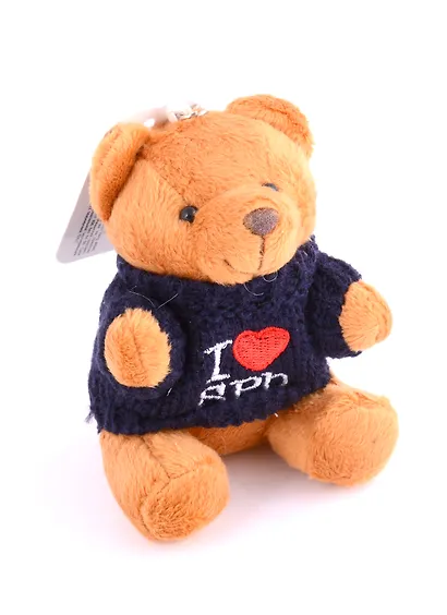 Брелок СПб Мишка в свитере I love SPb (текстиль) (10 см) (12-1062А-1062-3) - фото 1