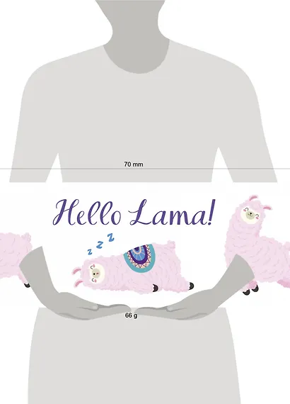 Пенал бензиновый Hello llama - фото 3