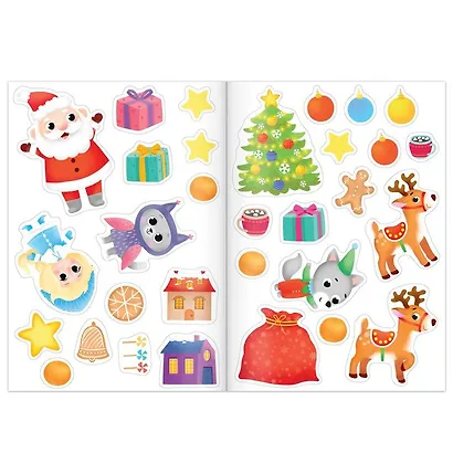 Книга с многоразовыми наклейками "Здравствуй, Новый год!" - фото 4