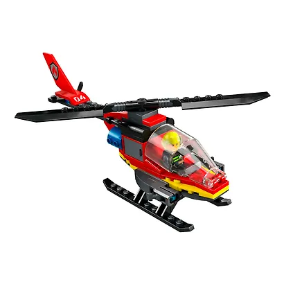 LEGO City: Пожарно-спасательный вертолёт, 85 деталей (60411) - фото 8