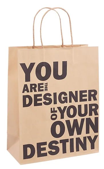 Пакет А4 26*32*12 "You are designer" нейтр., крафт, бум.мат.ламинат - фото 1