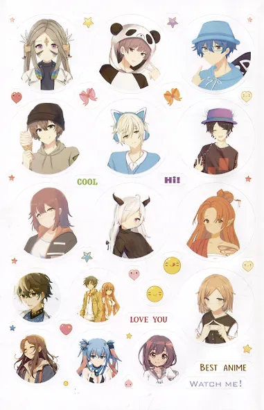 Ежеденевник недат. А5 64л "Anime Planner (мальчик с девочкой)"с наклейками - фото 2