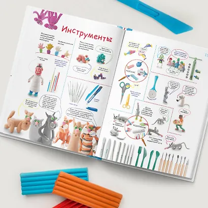 Большая пластилиновая книга увлечений и развлечений. Первые шаги маленького скульптора - фото 8