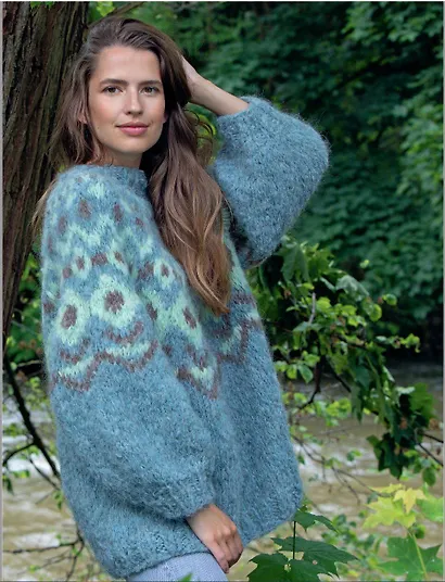 Вязание в стиле СКАНДИ. Норвежская круглая кокетка. Актуальная вязаная мода - фото 7