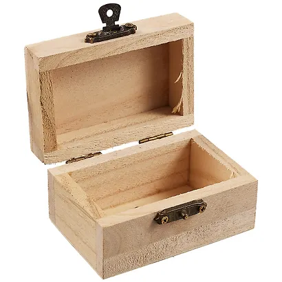 Набор д/творчества Шкатулка д/росписи Прямоугольная 4,3*7,8*5,2/4,3*8,0*6,0 (дерево) (AM1249) - фото 2